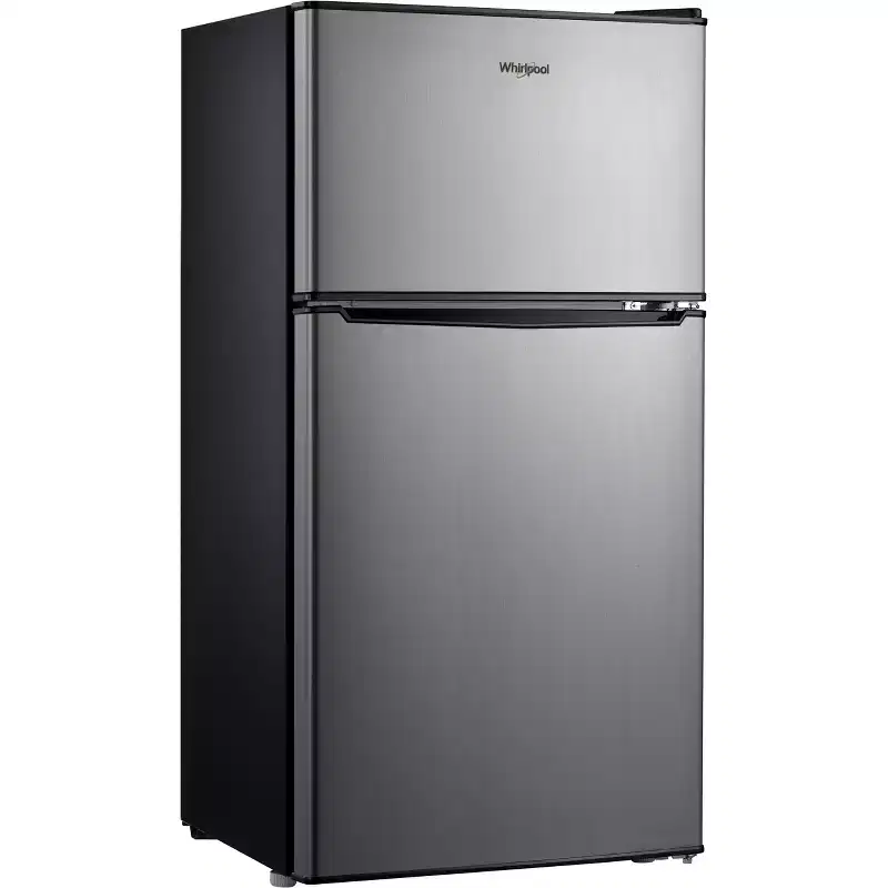 Whirlpool 4.0 cu ft Refrigerator WH40S1E - Stainless Steel: Mini Fridge, Energy Star, Reversible Door, 68.34 lbs