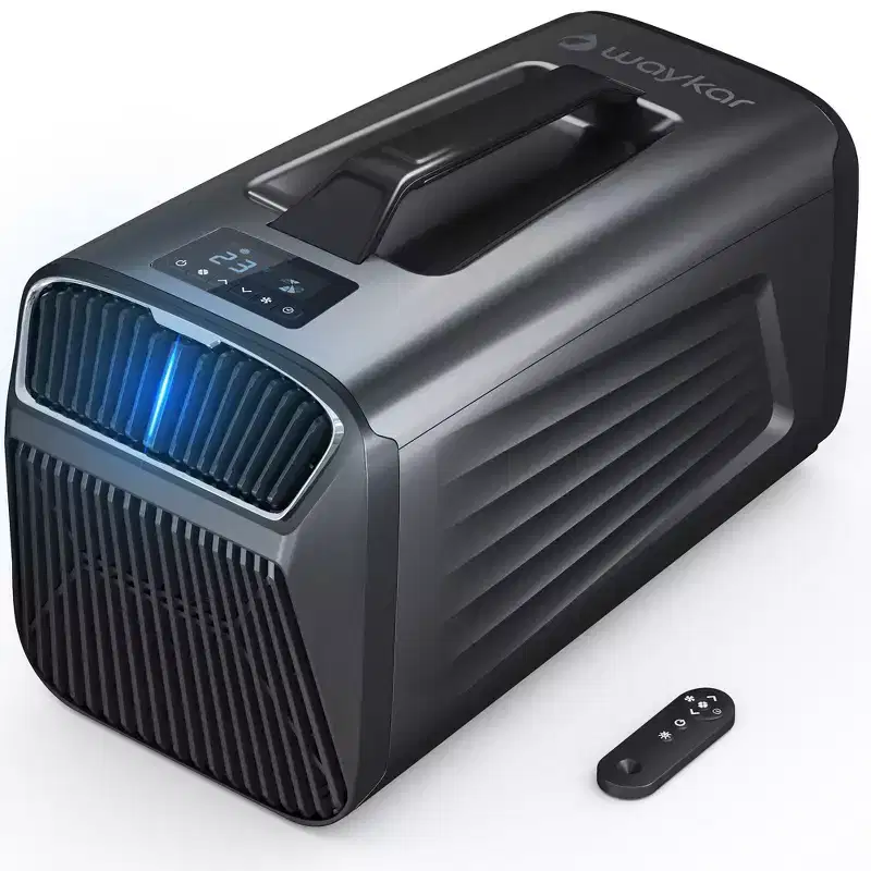 Waykar 5000 BTU 3-in-1 Portable Air Conditioner with Dehumidifier and Remote Control for Tent, Camping & RV