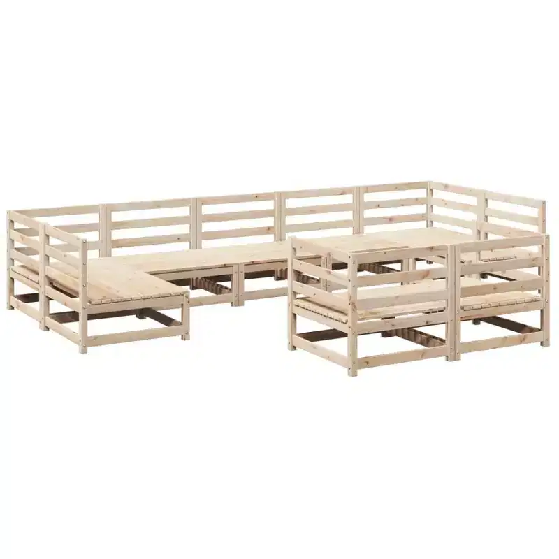 vidaXL Modular Outdoor Garden Sofa Set with Cushions