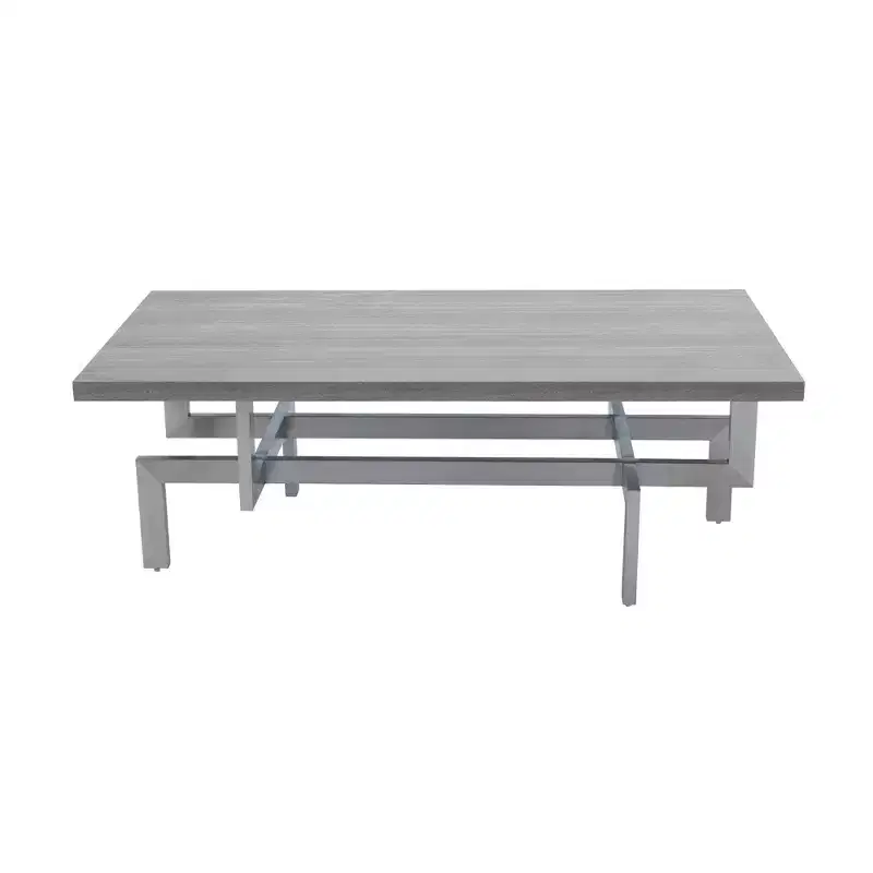 Illusion Wood Coffee Table Gray - Armen Living