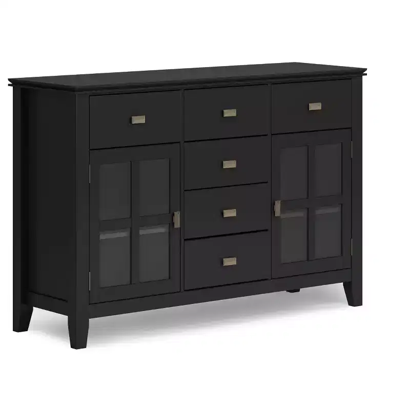 Stratford 54 inch Wide Solid Wood Transitional Sideboard Buffet