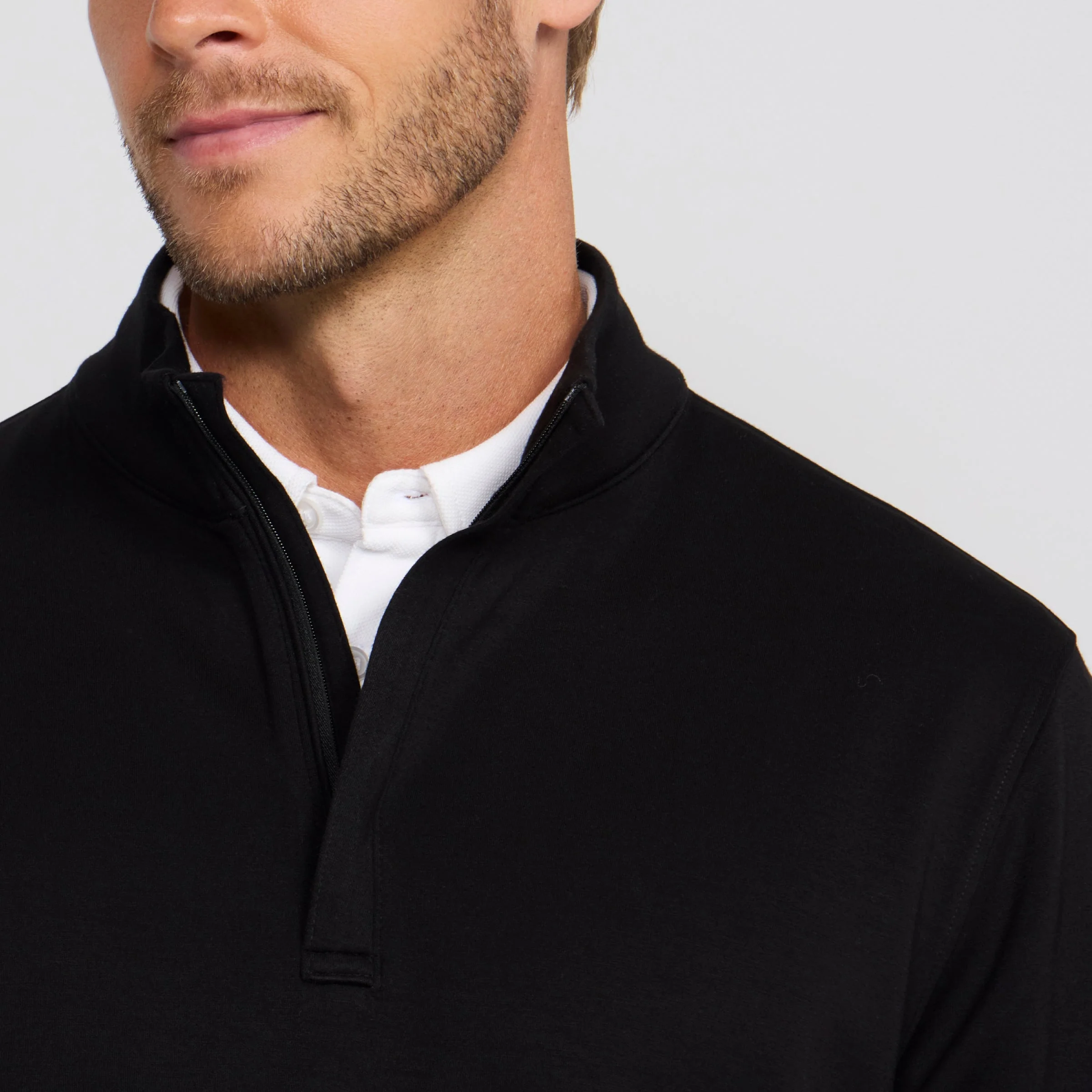 Quarter-Zip -- True Black