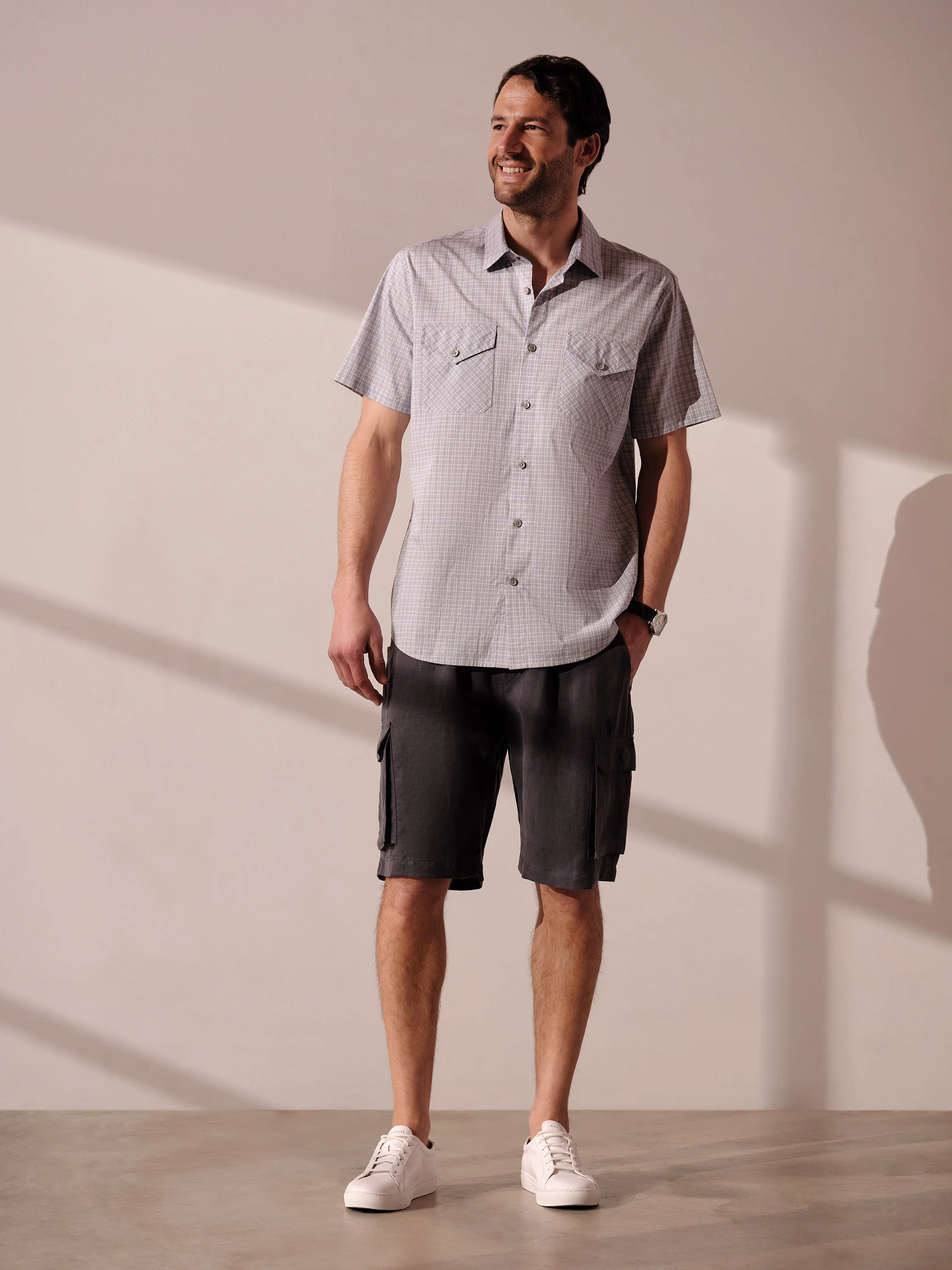 Drawstring Cargo Short