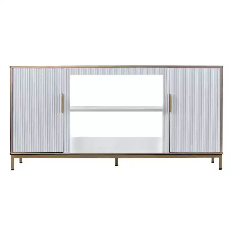 Daltaire Media Console with Storage - White - SEI