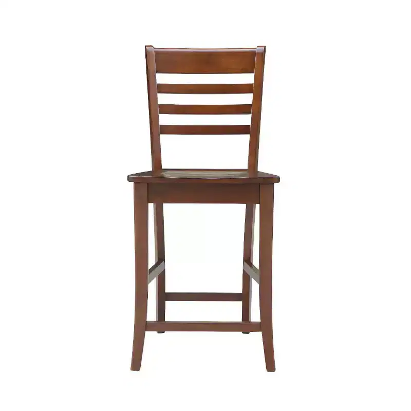International Concepts 24 Counter Height Barstool Roma Solid Wood Espresso