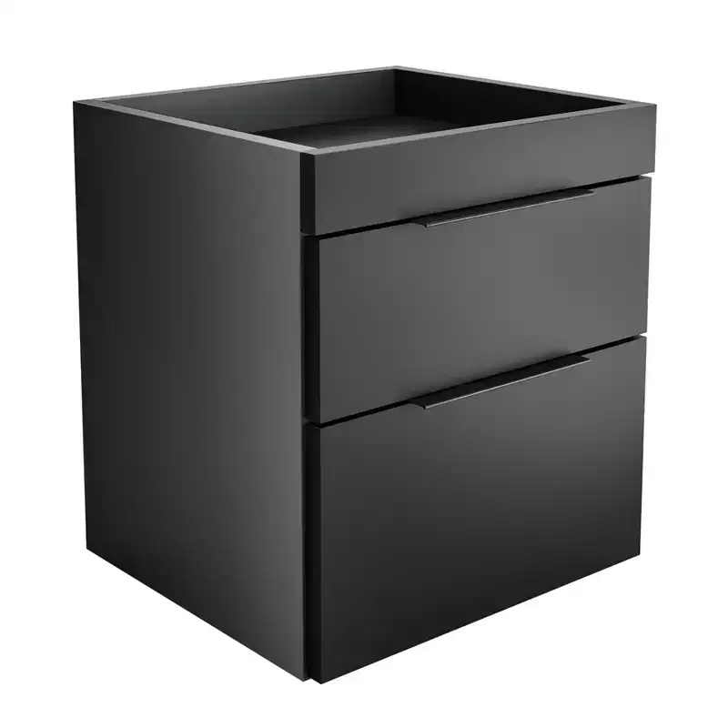 Modern Double Drawer Nightstand