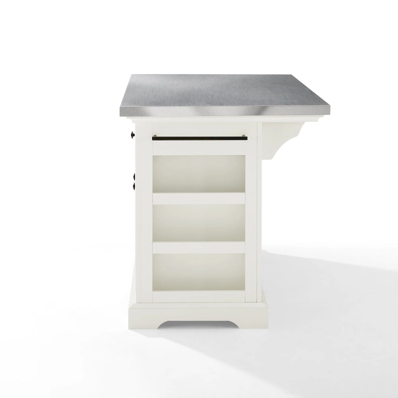 Crosley Julia Stainless Steel Top Kitchen Island - 50 W x32 D x 36 H