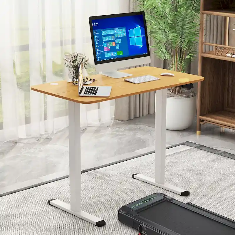 Gymax Electric Standing Desk Adjustable Stand up Computer Desk