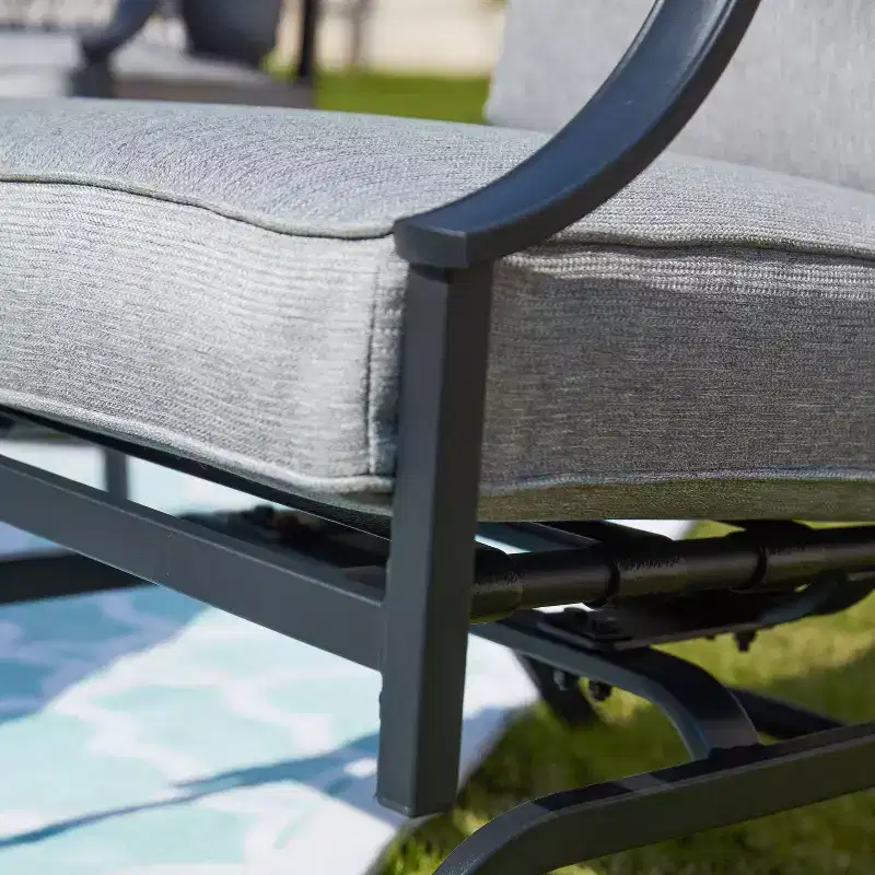 2pk Steel Patio Accent Chairs - Lokatse