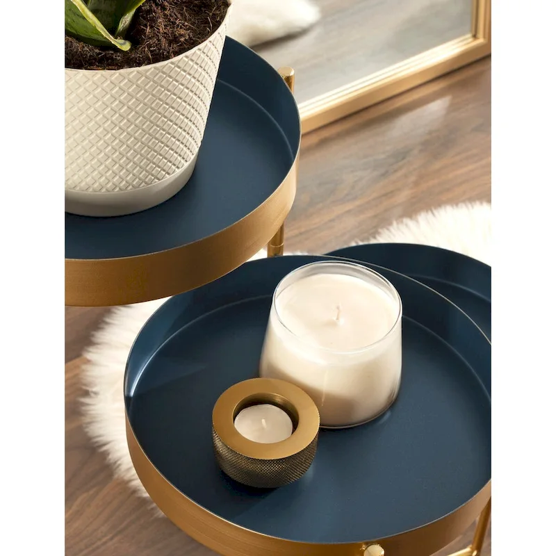 Metal 3-tier Modern Plant Stand - 16x21x30