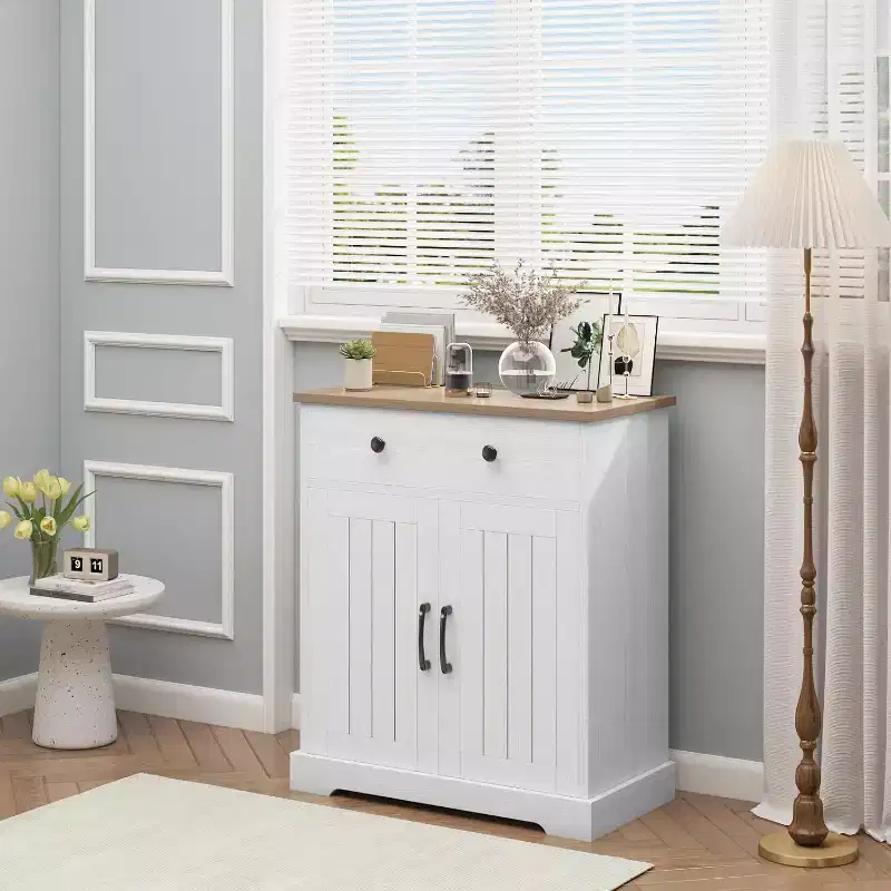 Particle Board Kitchen Sideboard Cabinet 33.5''H x 28.8''W x 15''D