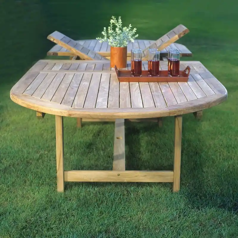 Amazonia Teak Sessa 13 piece Extendable Patio Dining Set - 13 Piece