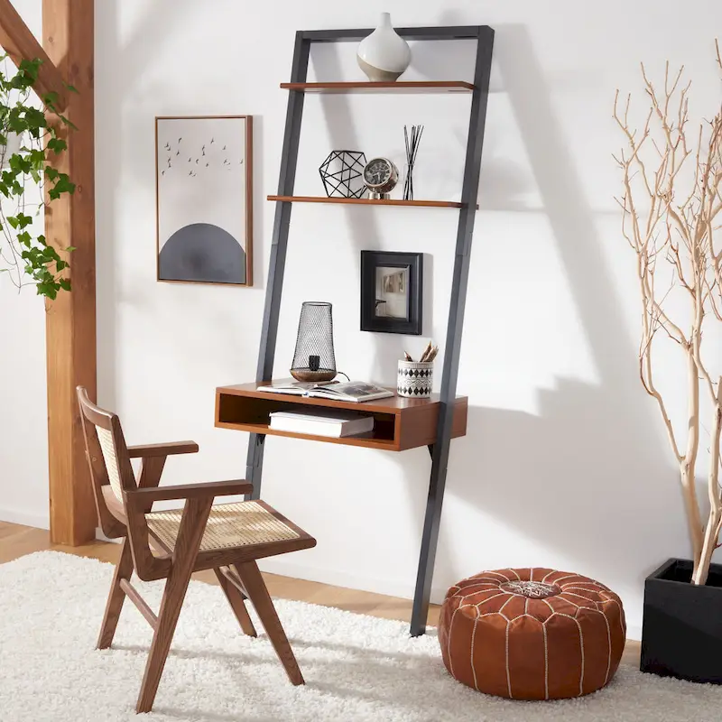 2-Shelf Leaning Desk