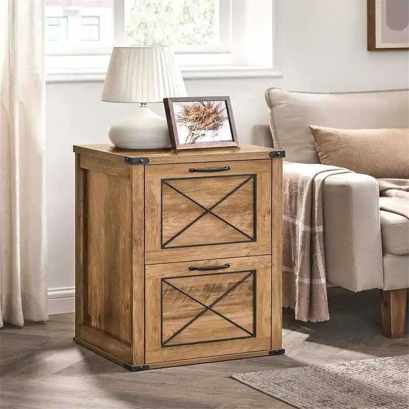 File Cabinet Filing Cabinet with 2 Drawers - 15.7D x 17.7W x 27H