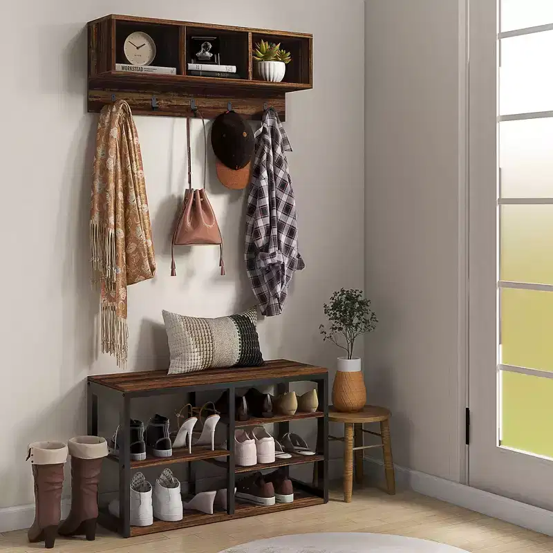 Hall Tree with 5 Hooks