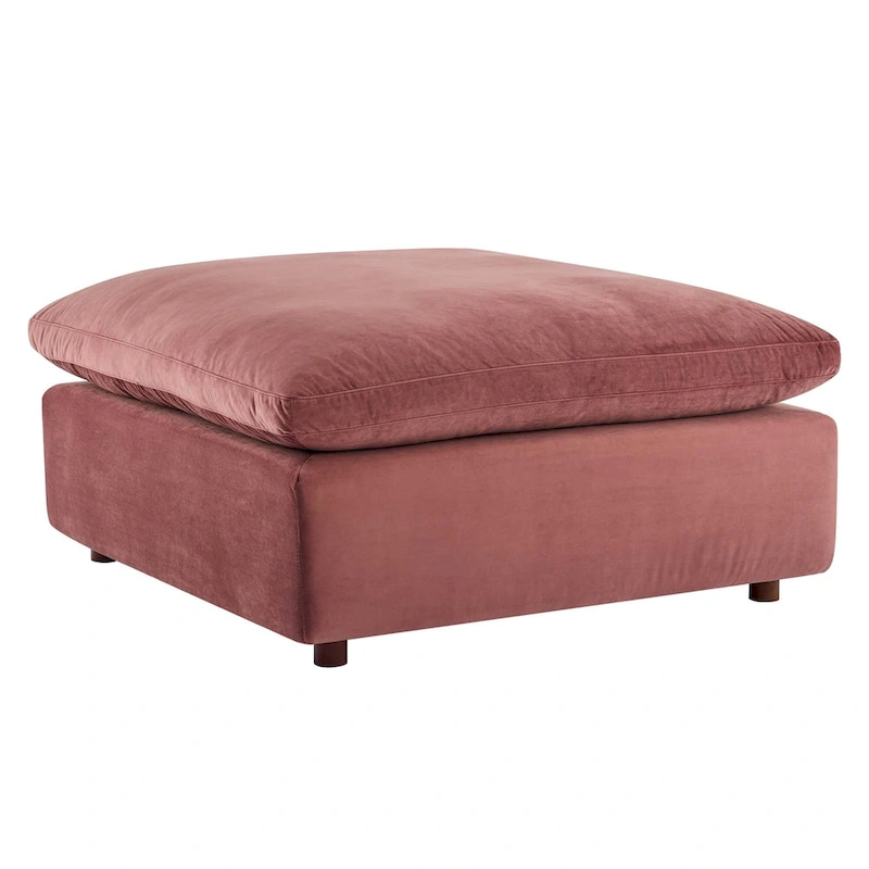 Commix Down Filled Overstuffed Velvet 6-Piece Sectional Sofa