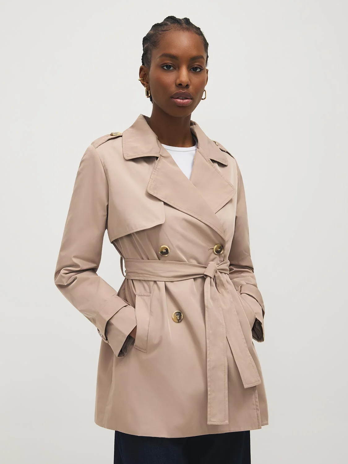 Mid-Length Trench Coat
