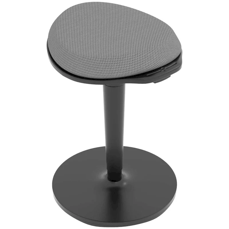 HOMCOM Standing Desk Chair, Ergonomic Backless Wobble Stool, Height Adjustable Tall Office Chair 22.2-28.1 Inches