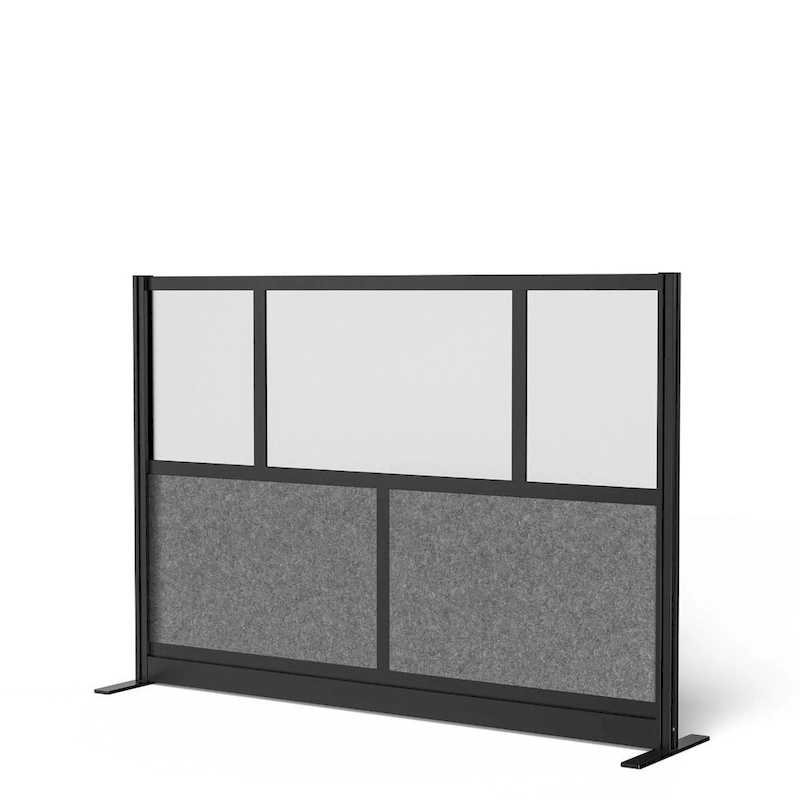 Modular Wall Room Divider System - Black Frame - 70 x 48 Starter Wall