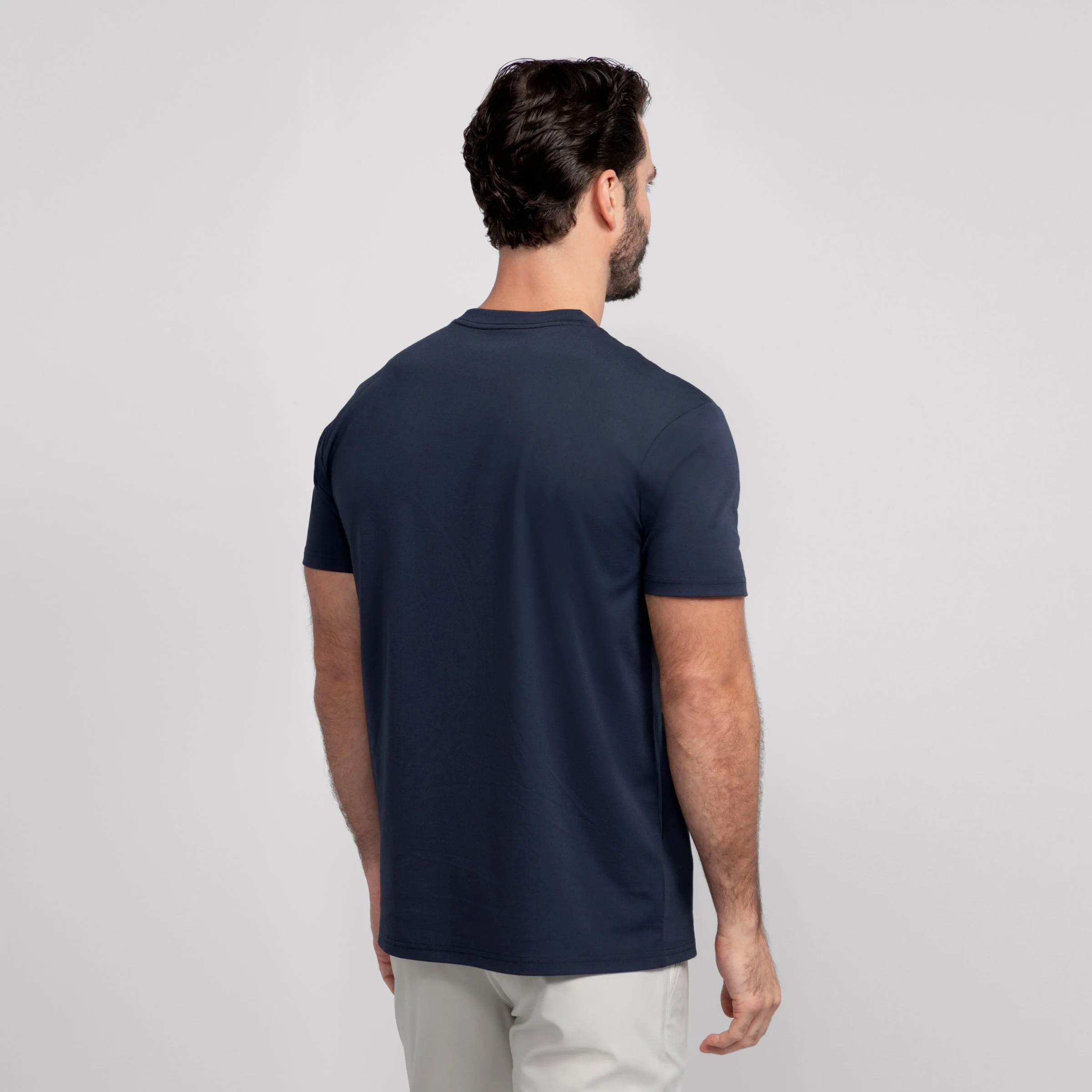 Crewneck Tee - Deep Blue