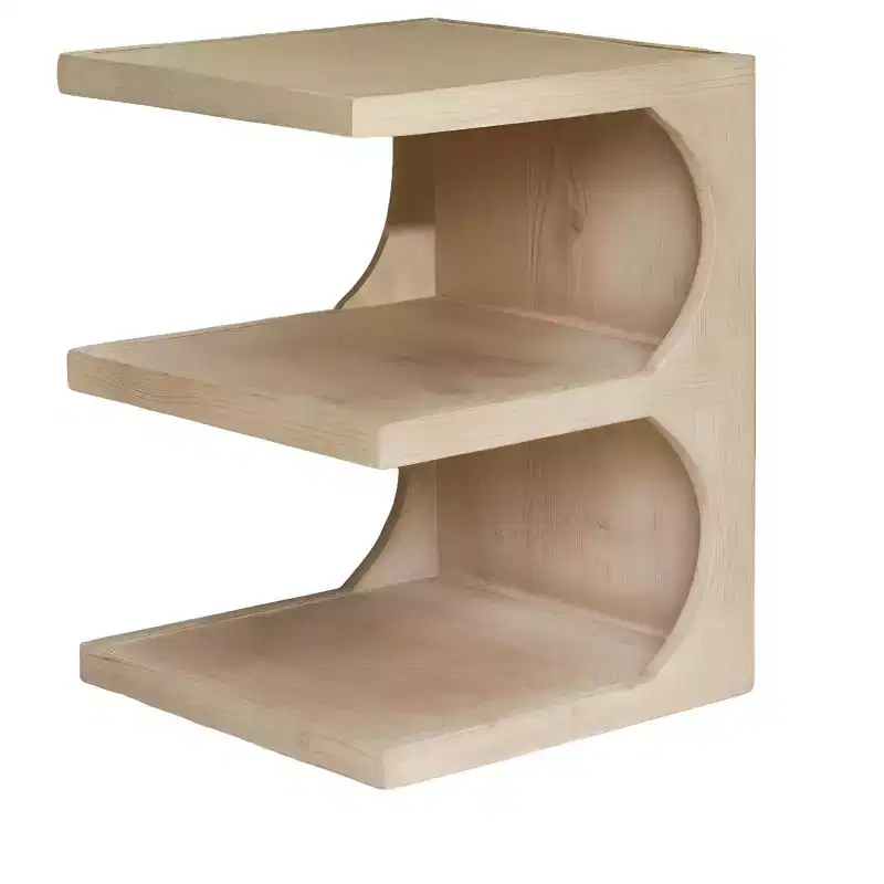 HomeRoots 22 Black And Brown Solid Wood Square End Table