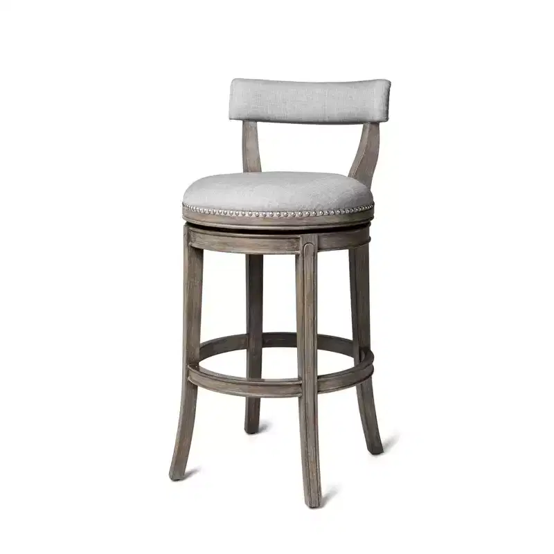 Alexander Swivel Bar Stool with Fabric Upholstery 31