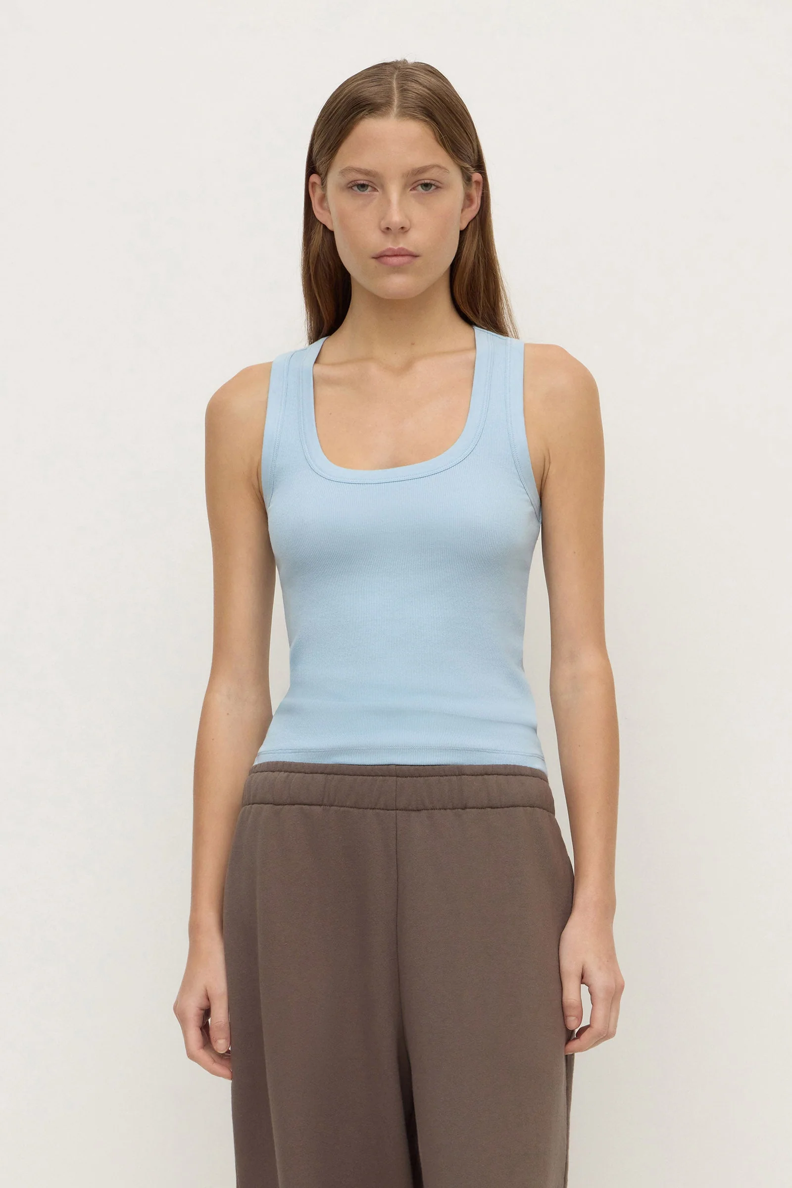 Scoop Neck Rib Tank