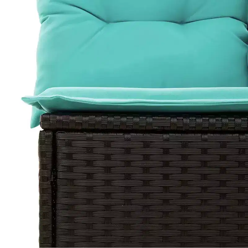 vidaXL 4 Piece Garden Sofa Set with Cushions Grey Poly Rattan