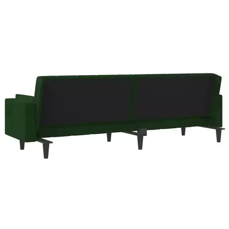 2-Seater Sofa Bed with Two Pillows