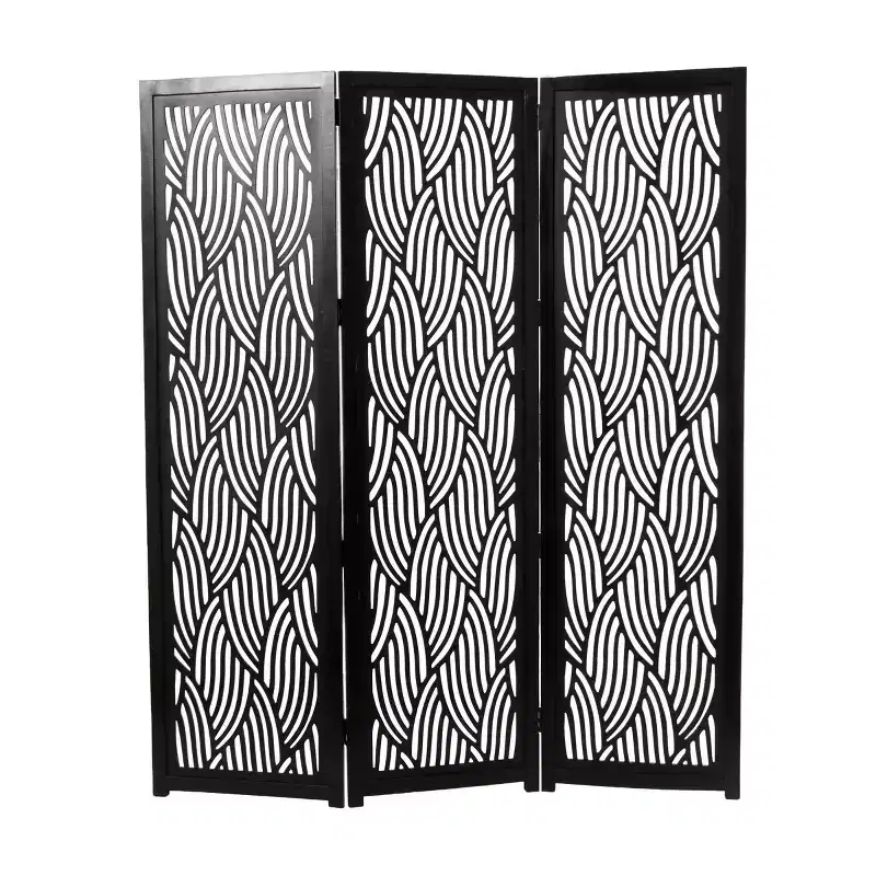 Olivia & May Wooden 3 Panel Room Divider Screen