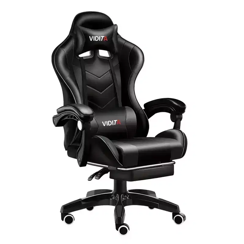 Ergonomic Gaming Chair with Lumbar Support  Sleek Racing Design