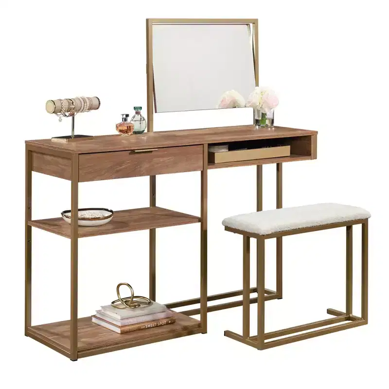 Lux Vanity Table, Sindoori Mango Finish