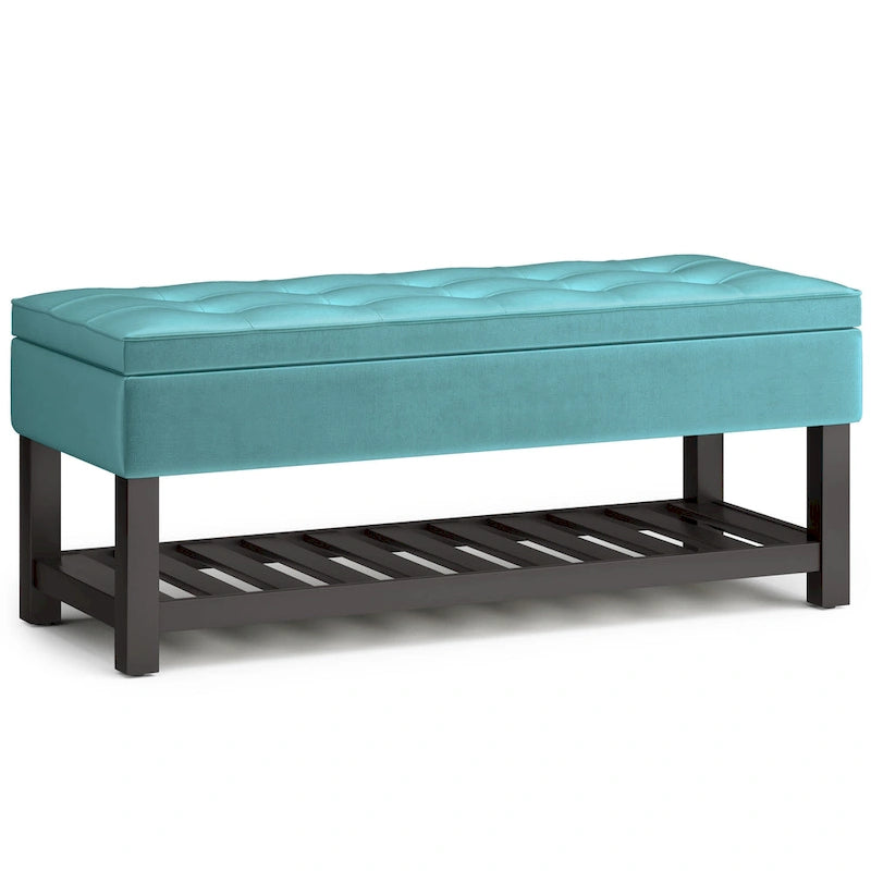44 inch Wide Transitional Rectangle Ottoman Bench