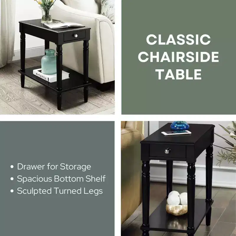 French Country No Tools Chairside Table