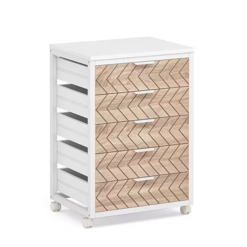 Tribesigns 5 Drawer Storage Dresser Cabinet