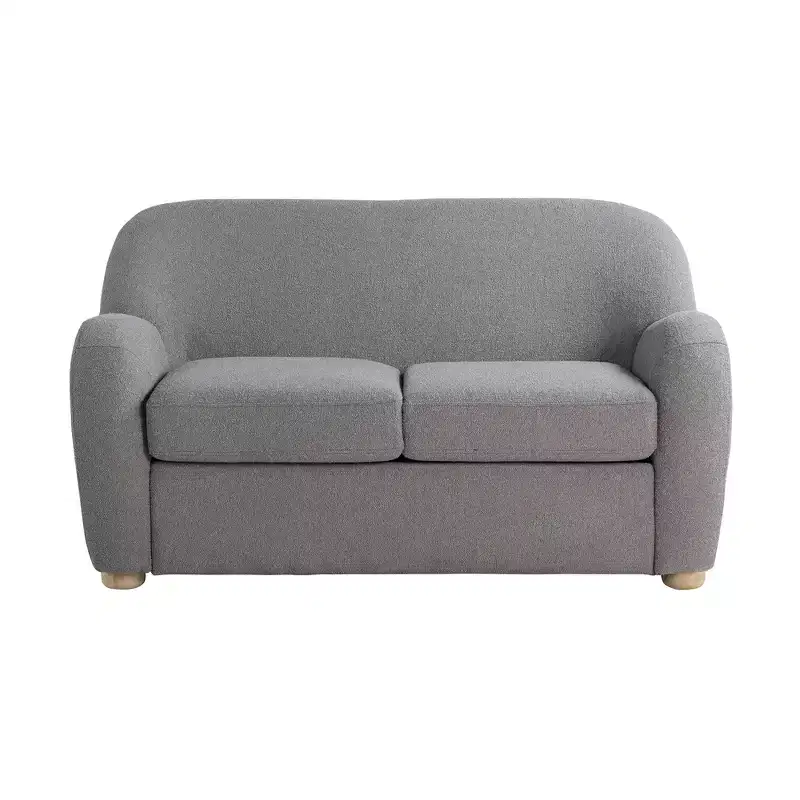 Lifestyle Solutions Jade Loveseat Gray Boucle