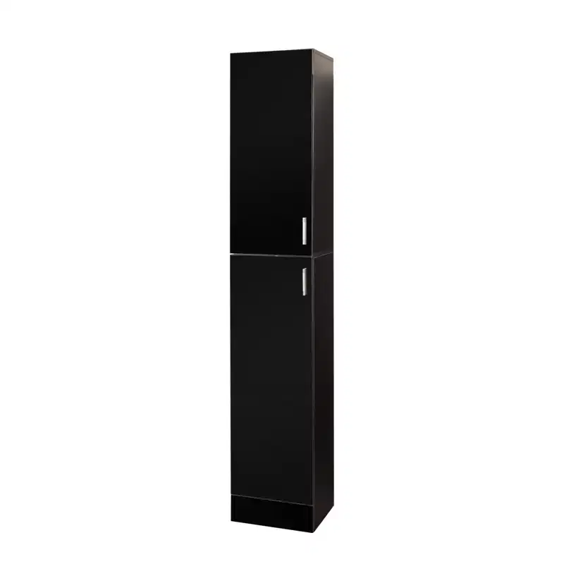 2-Door Freestanding Decorative Storage Cabinet with Adjustable Shelves