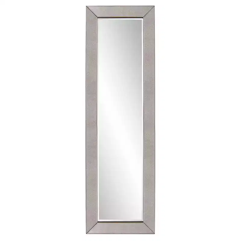 Howard Elliott 27"x38" Tyler Dillon Glossy White Ornate Framed Rectangular Wall Mirror: Modern Style, Polyurethane Frame, No Assembly Required