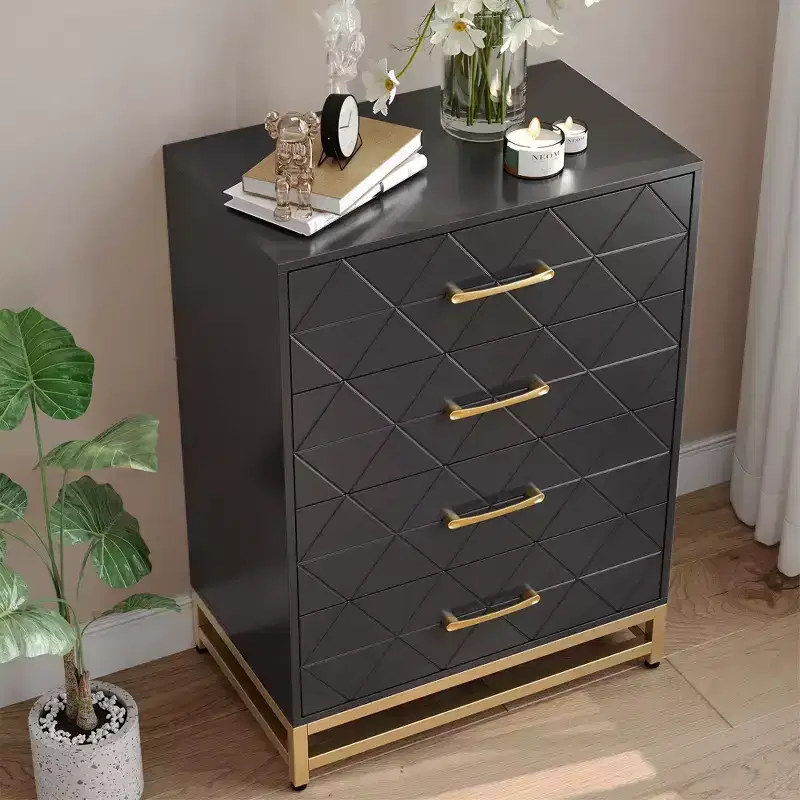 3-Drawer Wooden Dresser Space-Saving Classic Chest with Anti-Tip Safety, Clothes Storage, Versatile Nightstand & Organizer for Home & Dorm