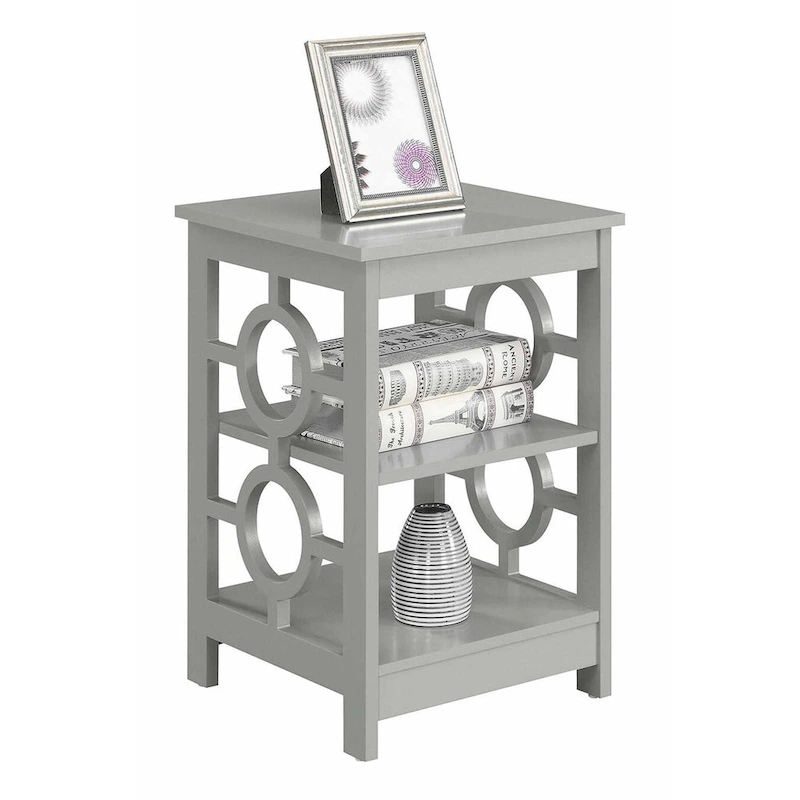 Convenience Concepts Ring End Table with Shelves