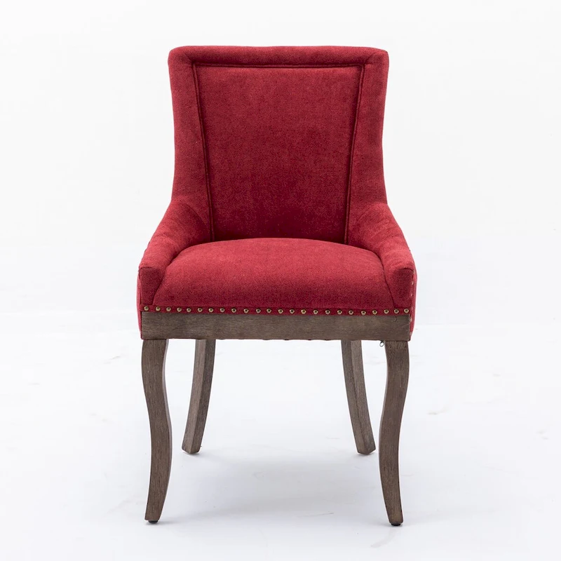 Traditional Tufted Ultra Upholstered Wingback Dining Chair Set of 4