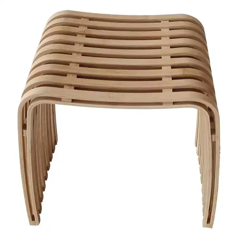 J&V TEXTILES Bamboo Dining Bench with Storage