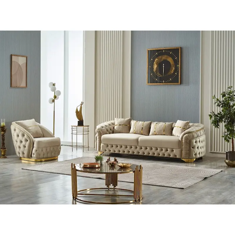 Granda 3 Pieces Living Room Sets 1 Sofa 2 Chair