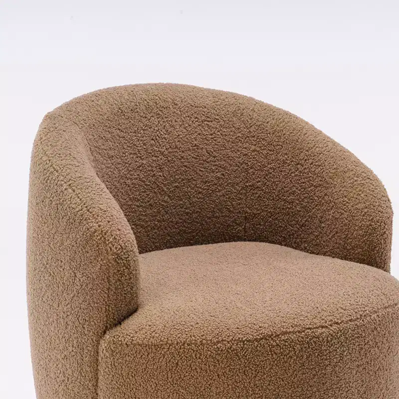 Fabric Swivel Accent Armchair Barrel Chair