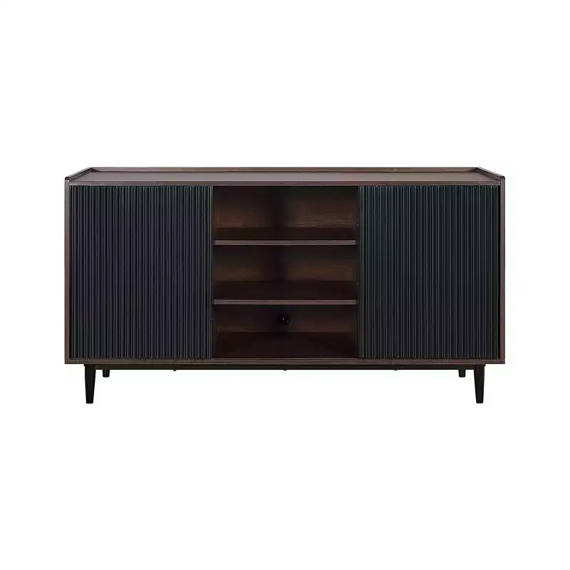 Duane 59.05 Modern 7 Shelf Ribbed Sideboard -