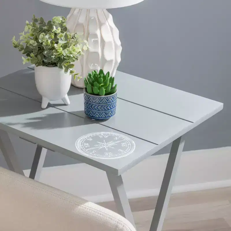 Linon Compass Tray Table Set