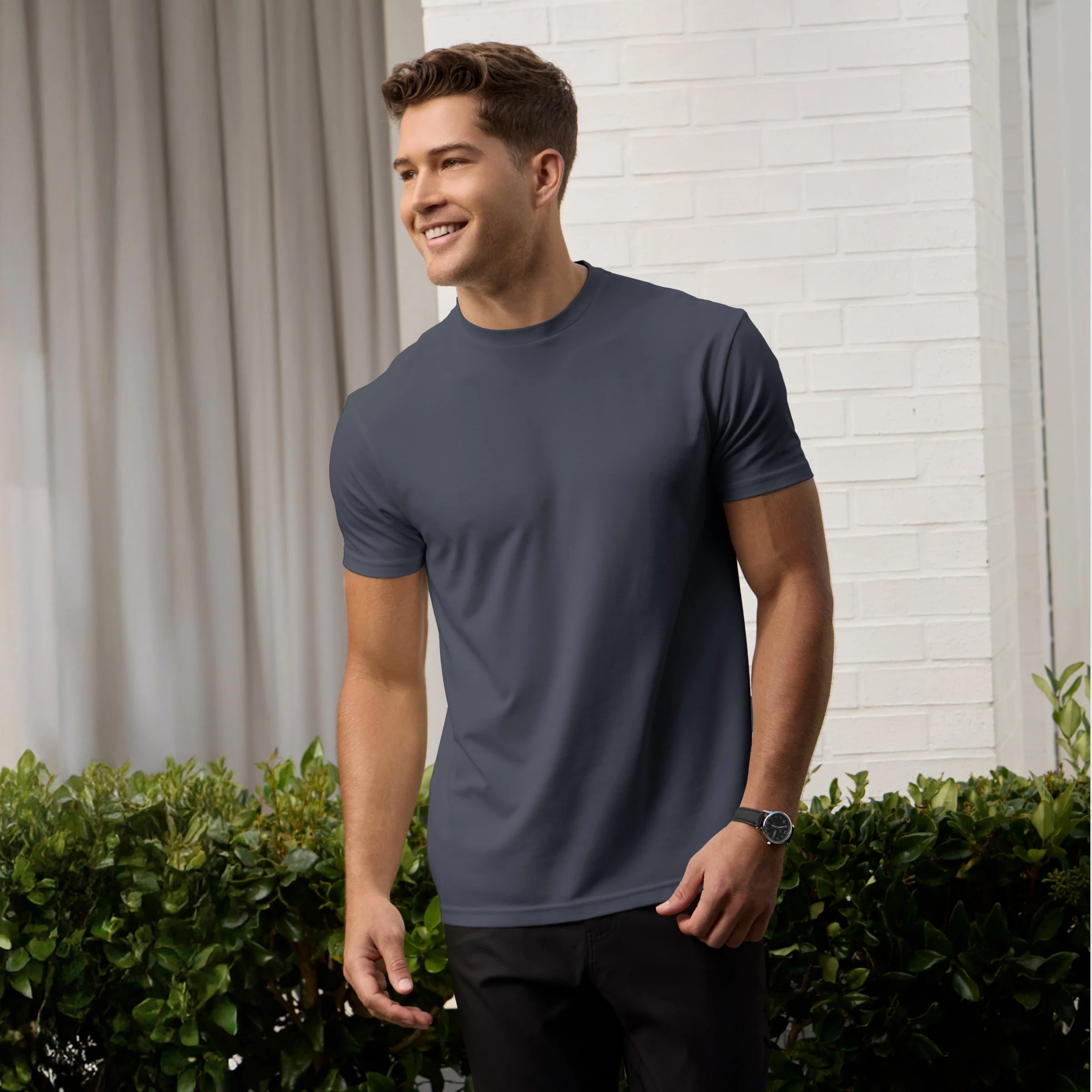 Charcoal Gray Crewneck Tee