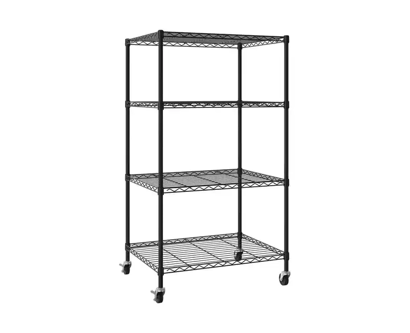 Storage Tote Bin Shelving Rack – Multi-Tier Organizer