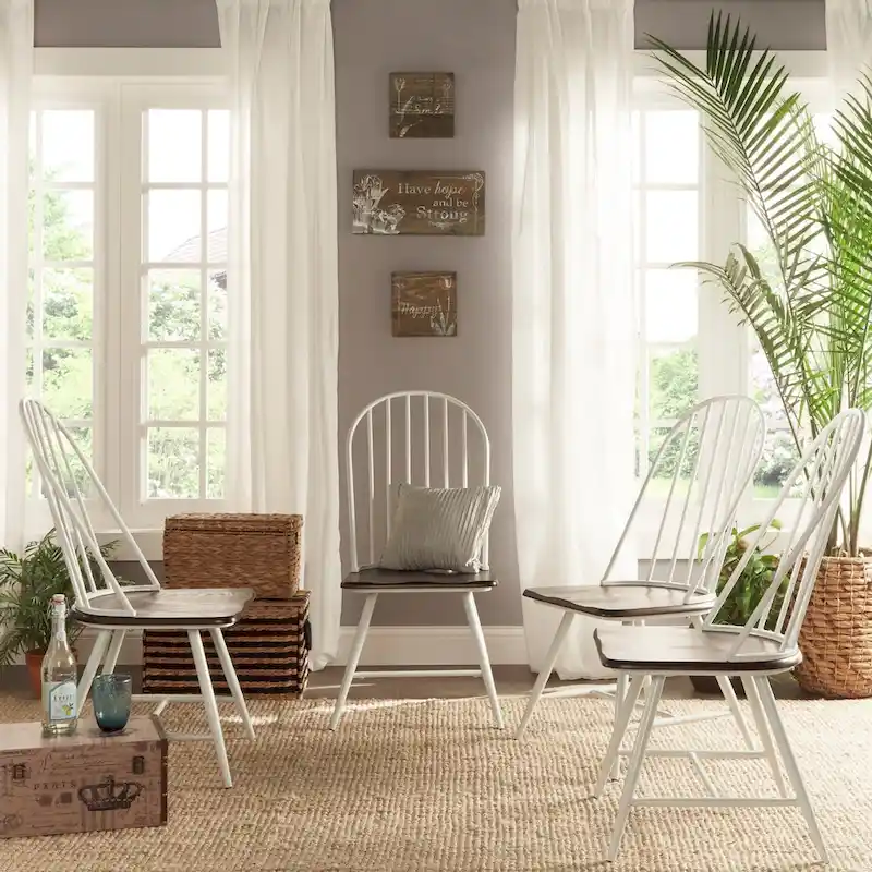 Belita 5-piece Mid-century Two-tone Modern Wood Dining Set iNSPIRE Q Modern