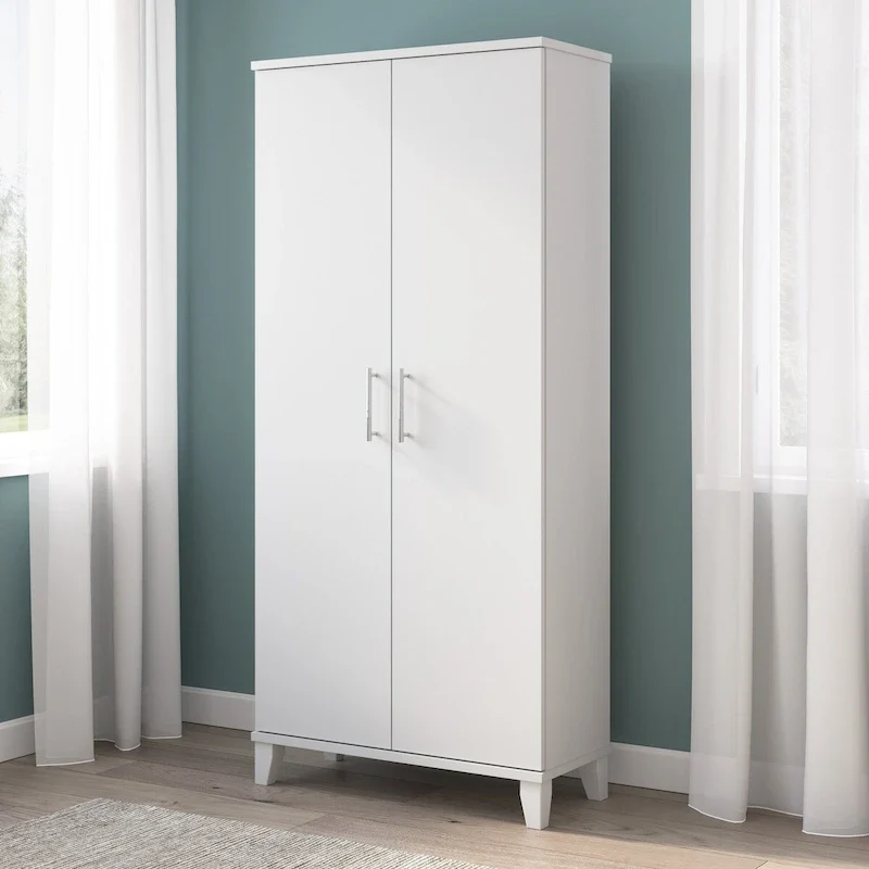 Somerset Tall Storage Cabinet with Doors and Shelves by Bush Furniture